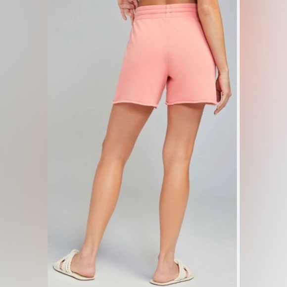 Wildfox Del Sol Johnny French Terry Bermuda Short Shell Pink Medium NWT - Picture 2 of 9